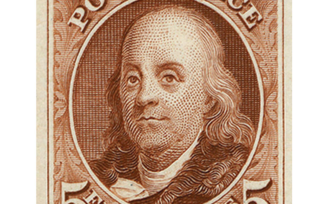 The First US Postage Stamp